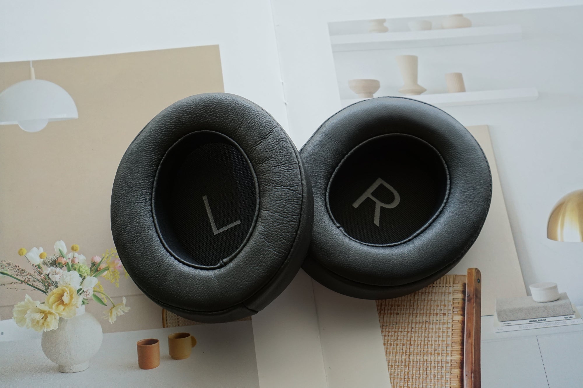 (Class A Lambskin) Earpads for Sennheiser Momentum 3.0 Lambskin Leather Replacement Earpad with Bracket & Filter