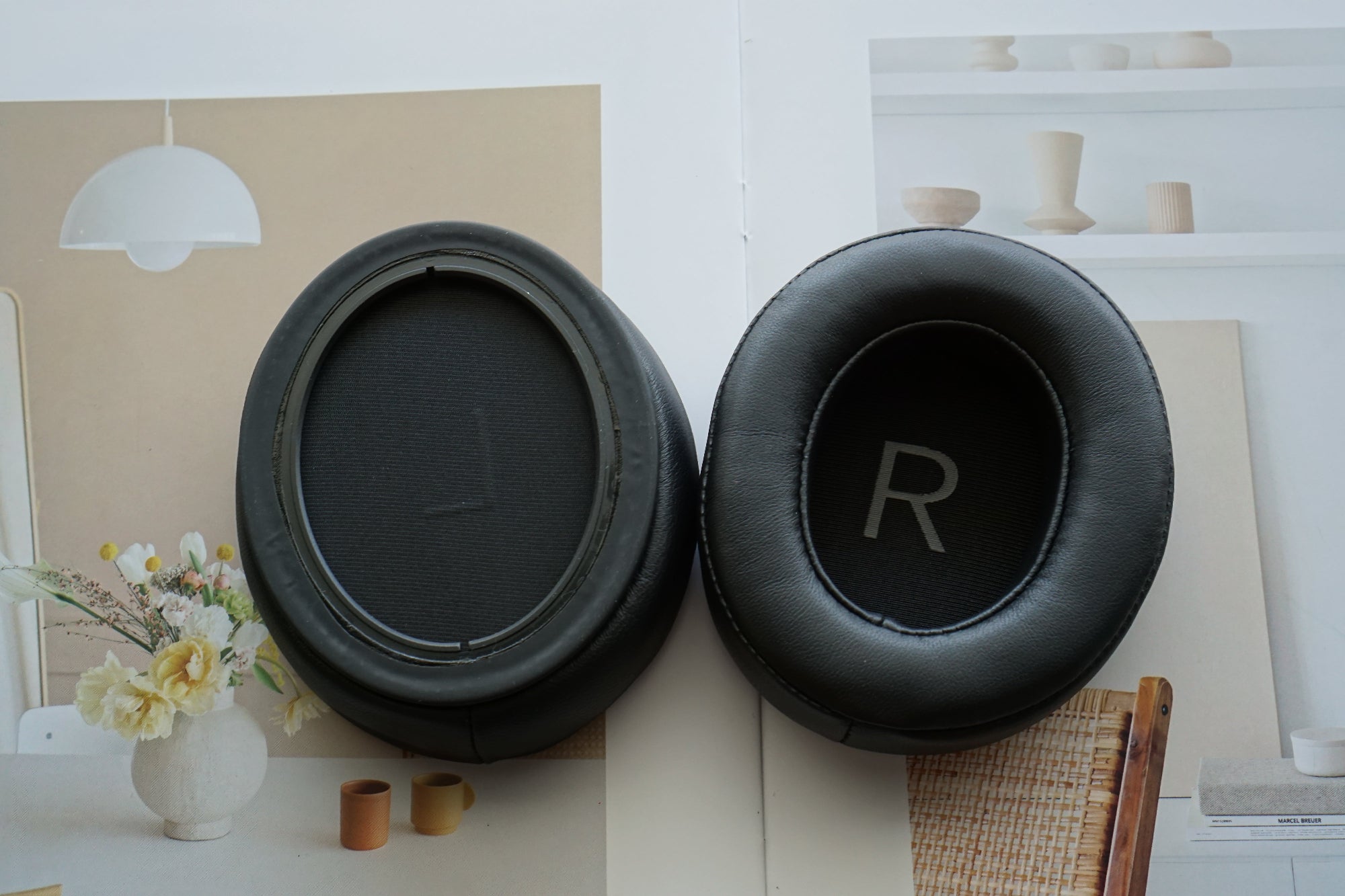 (Class A Lambskin) Earpads for Sennheiser Momentum 3.0 Lambskin Leather Replacement Earpad with Bracket & Filter