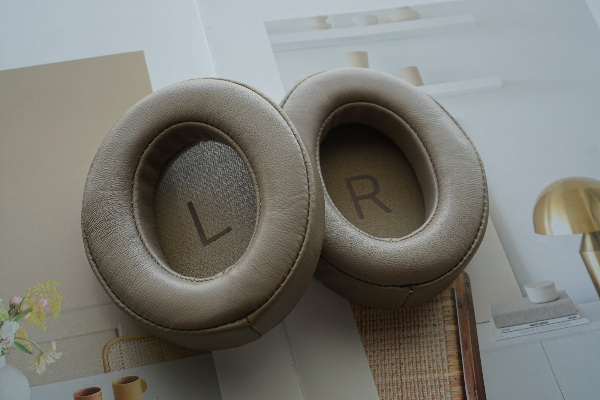 (Class A Lambskin) Earpads for Sennheiser Momentum 3.0 Lambskin Leather Replacement Earpad with Bracket & Filter