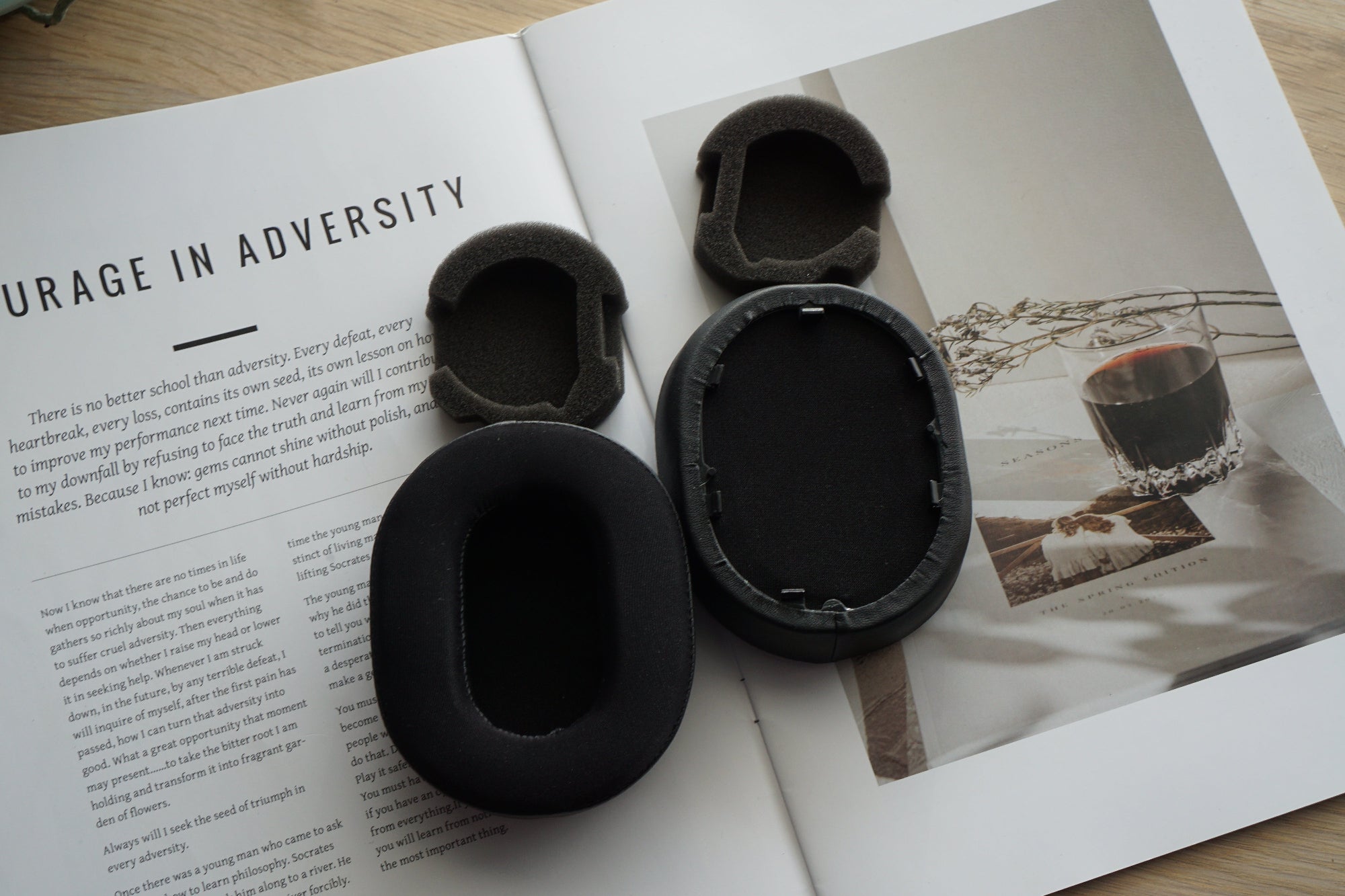 (Class A Cooling Gel) Earpads for Sony WH-1000XM5 - Cooling Gel Replacement Earpad with Bracket & Foam Filter