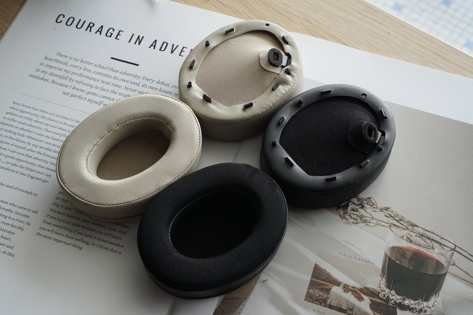 (Class A Cooling Gel) Earpads Sony WH-1000XM4 - Cooling Gel Replacement Earpad with Bracket & Foam Filter