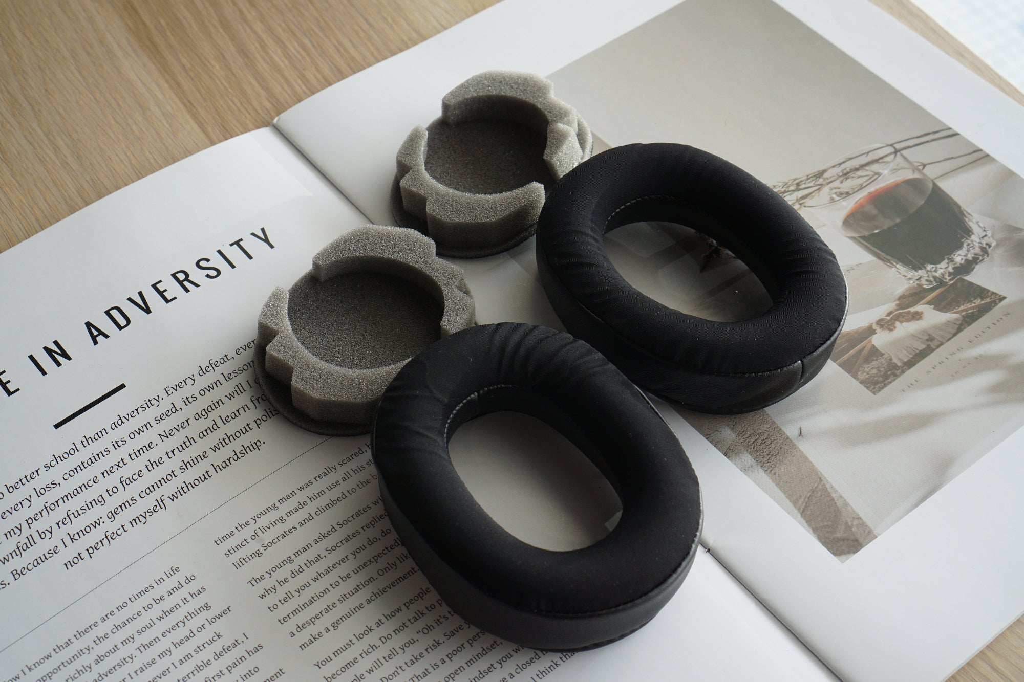 (Class B Cooling Gel) Sony WH-1000XM2/ MDR-10 - Cooling Gel Replacement Earpad with Bracket & Foam Filter