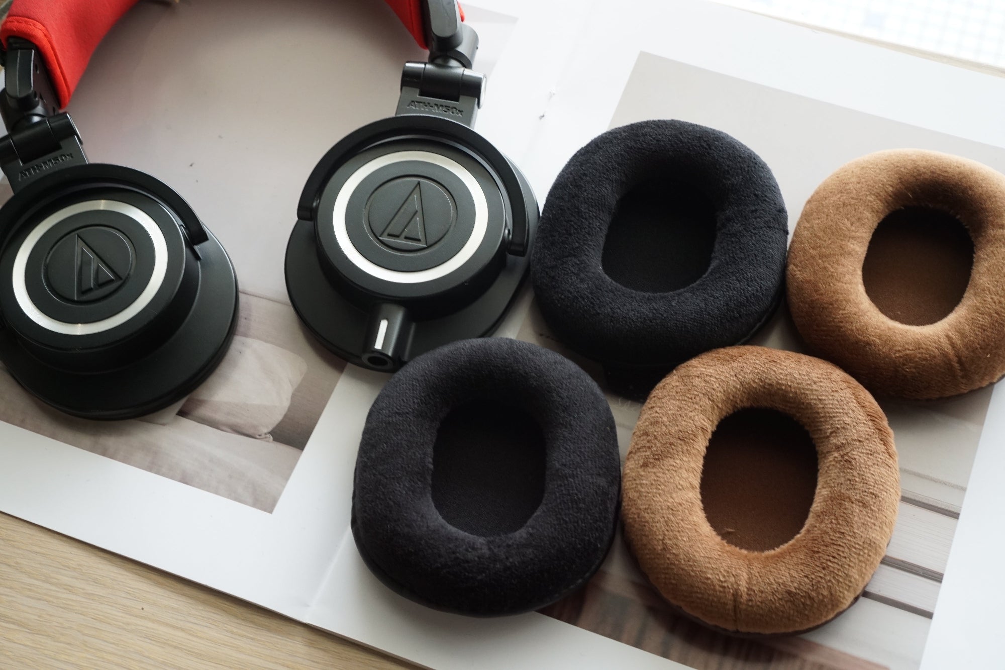 (Class B Velour) Earpads for Audio Technica ATH M series / M20X / M30X / M40X / M50X / MSR7 Earpads | Replacement Earpads for Audio Technica