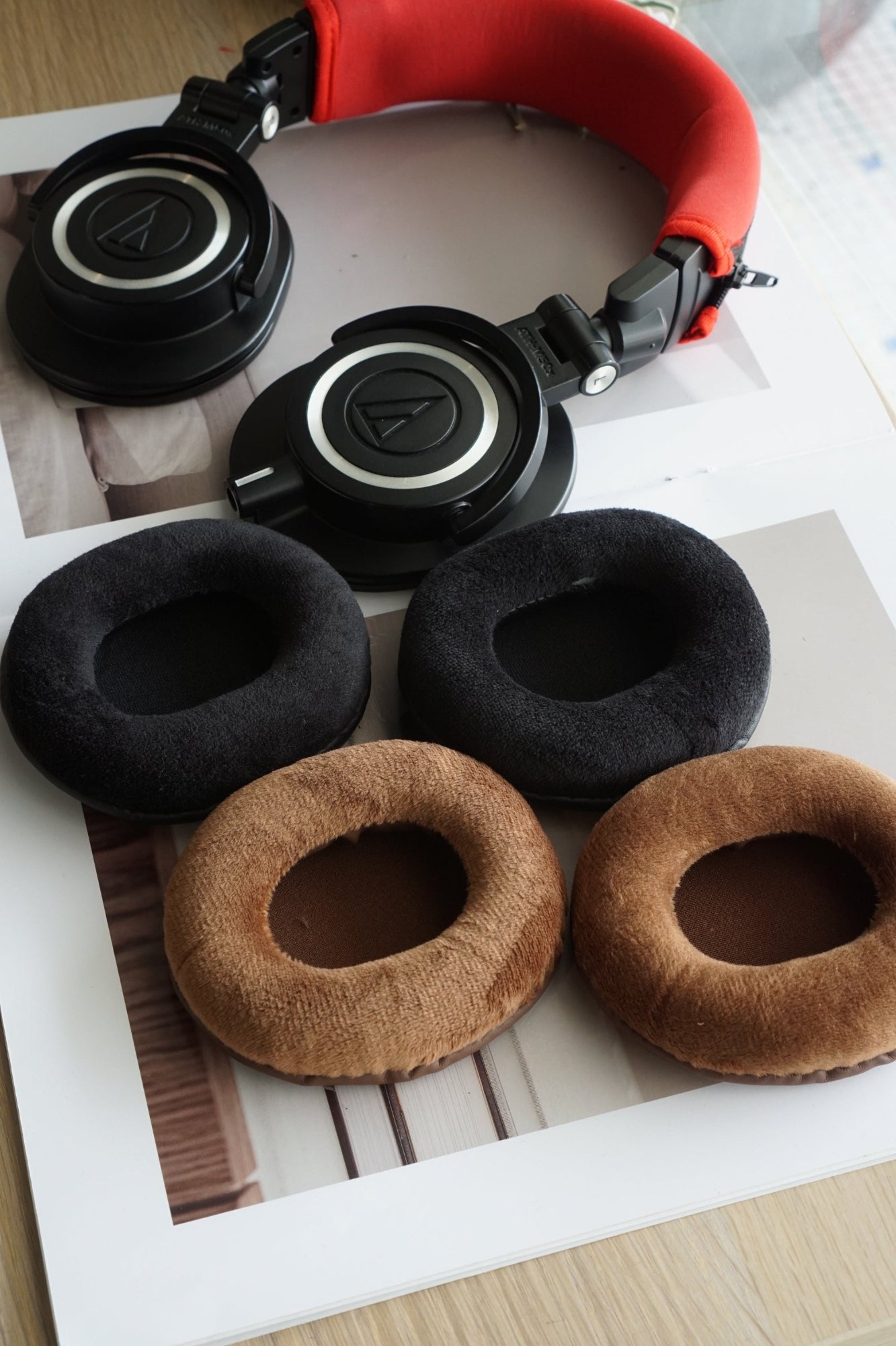 (Class B Velour) Earpads for Audio Technica ATH M series / M20X / M30X / M40X / M50X / MSR7 Earpads | Replacement Earpads for Audio Technica