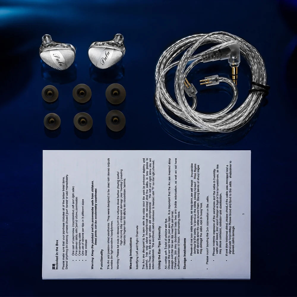 PULA Arc 10mm Single Dynamic Driver IEM wired hifi audio usb-c 3.5mm earphone