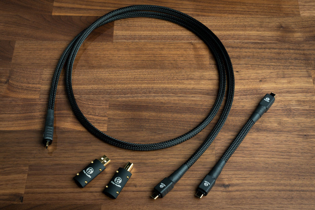 Brise Audio ACCURATE-USB | Handcrafted Audiophile USB Cable from Japan | Type C USB-A to USB-B