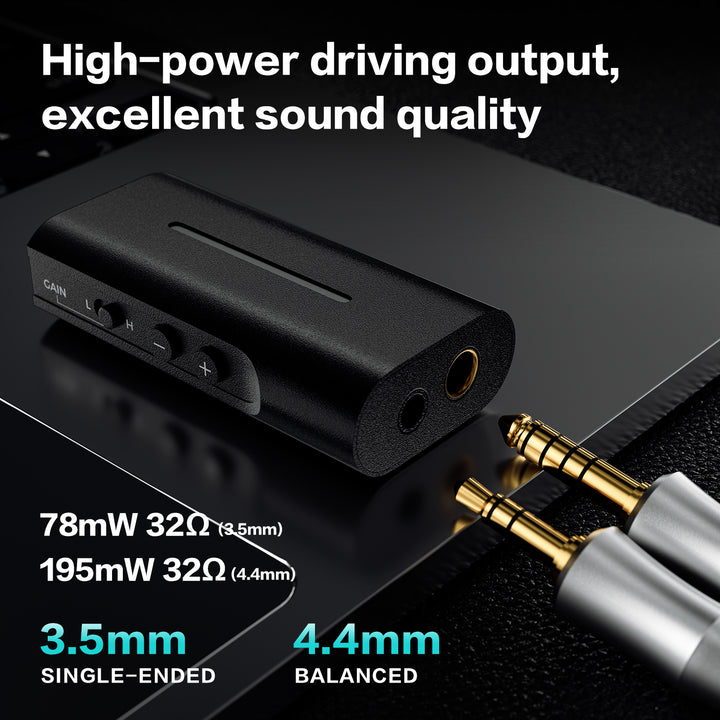 Letshuoer DT03 Dongle Dac Amp Portable Dac ES9219C with Dual Headphone Output 3.5mm and 4.4mm