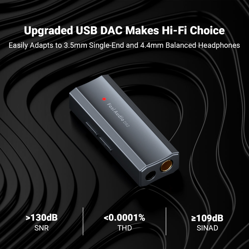 Fosi Audio DS2 Dual CS43131 Portable USB DAC and Headphone Amplifier