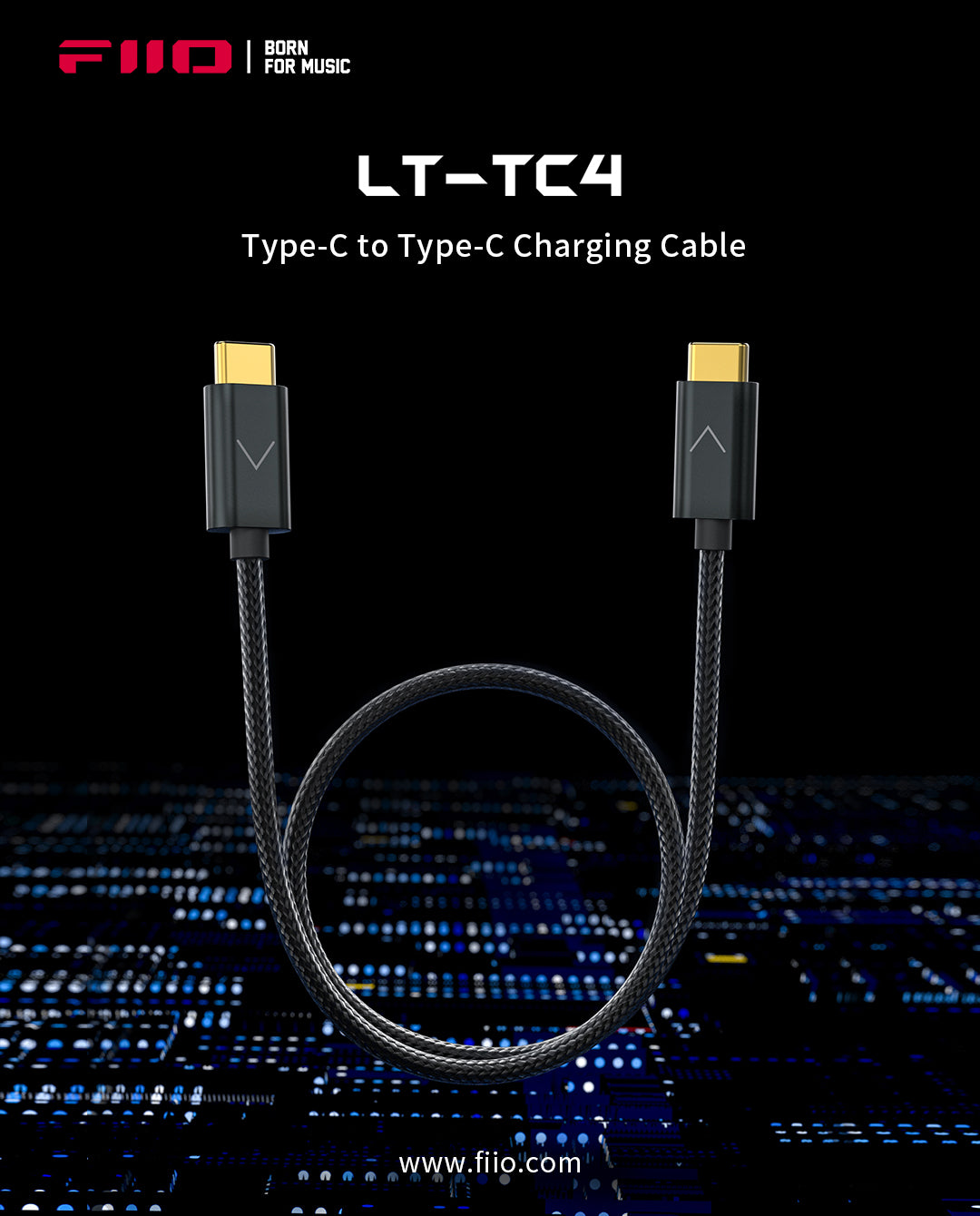 FiiO LA-TC1 (USB-A to USB-C) / LT-LT4 (USB-C to LTNG) / LT-TC4 LT-TC-1 (USB-C to USB-C) USB OTG Digital Cable