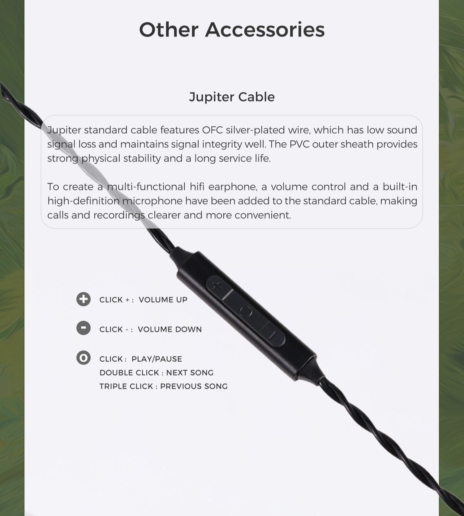 Melody Wings Jupiter | Titanium-plated 1DD In-Ear Monitors | Mobile Gaming IEM, Ergo Earphones USB C With Mic & Volume