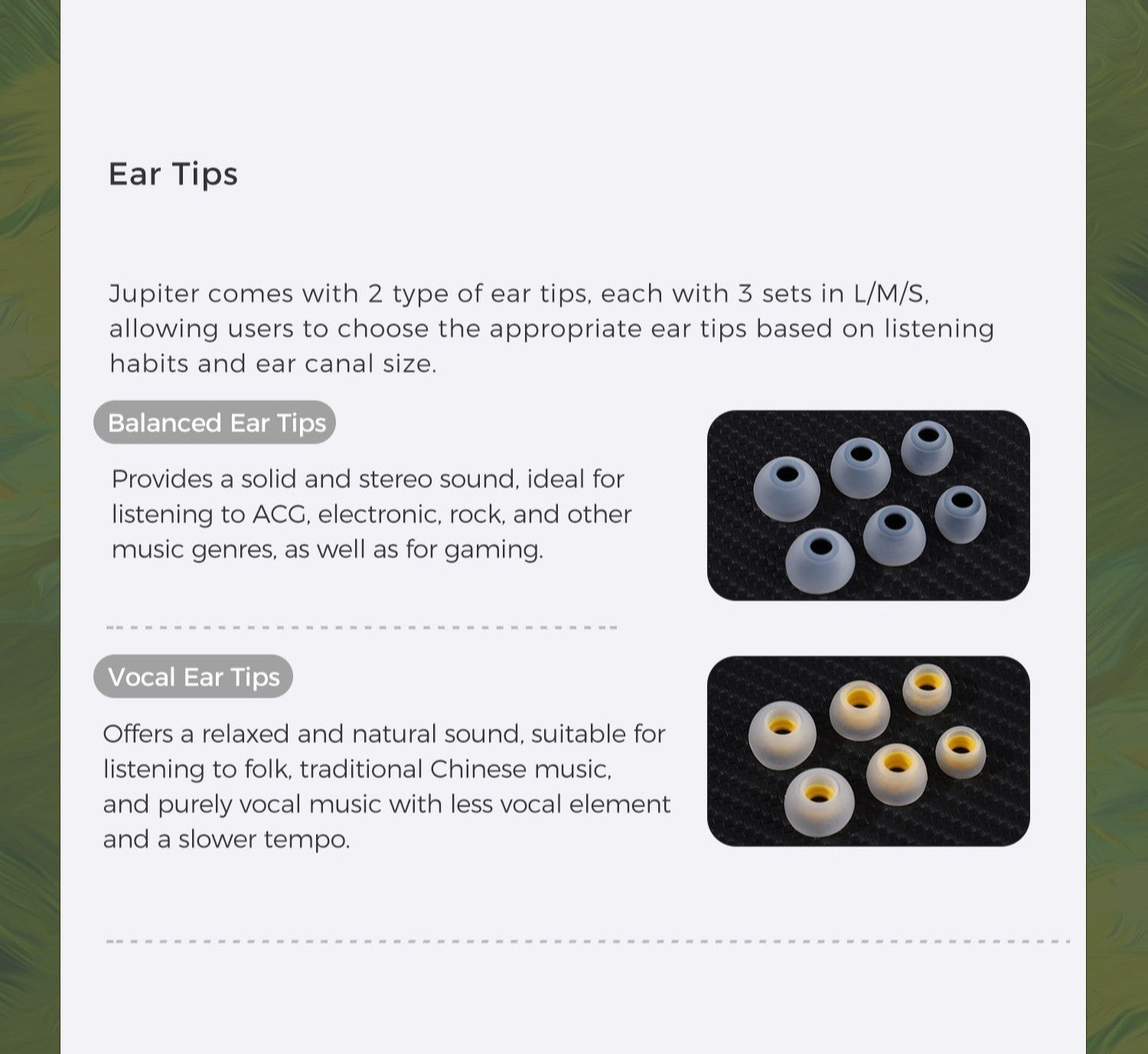 Melody Wings Jupiter | Titanium-plated 1DD In-Ear Monitors | Mobile Gaming IEM, Ergo Earphones USB C With Mic & Volume
