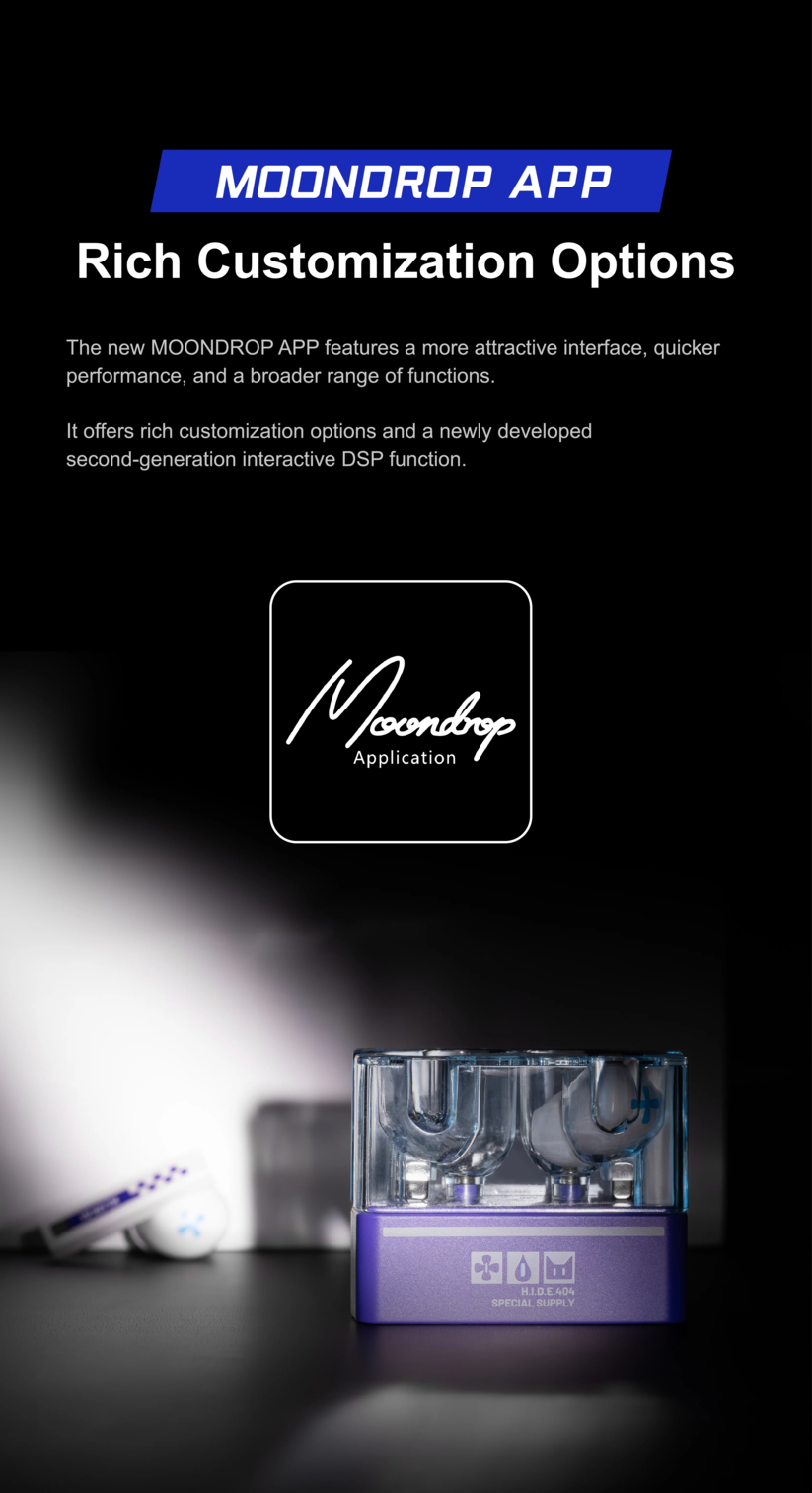 [Ready Stock] Moondrop x Girls' Frontline 2 - KLUKAI True Wireless Earbuds (TWS) | Animated Portrait Frame Included |