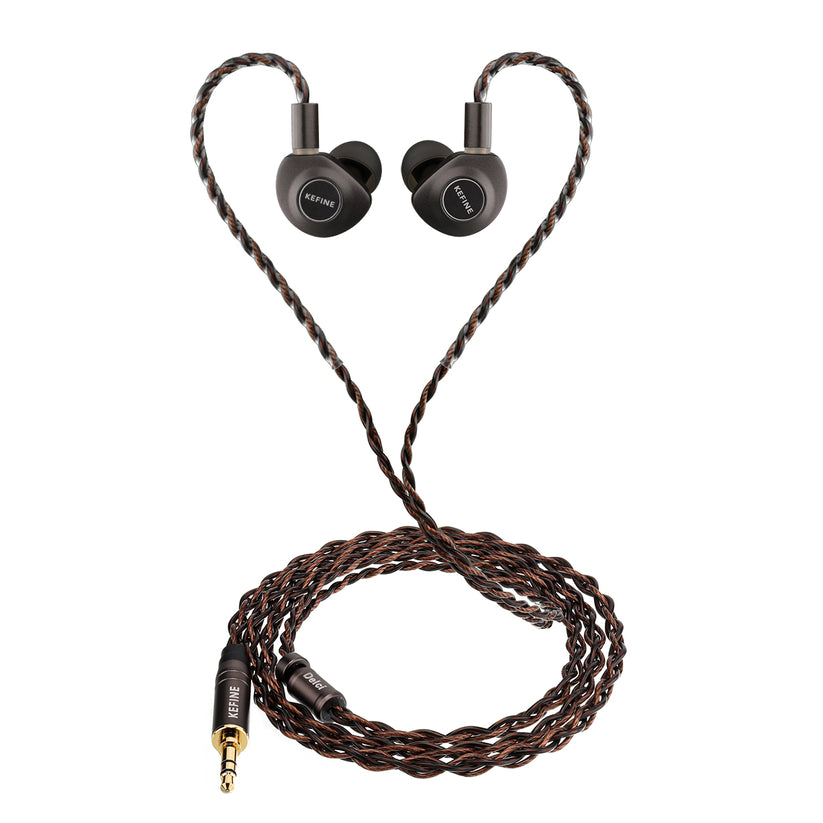 KEFINE DELCI 10MM DLC+PU DIAPHRAGM DYNAMIC DRIVER IEMS EARPHONES