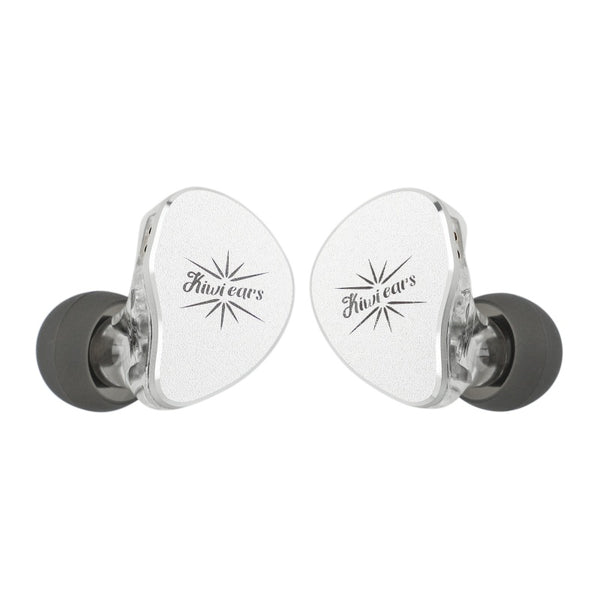 Kiwi Ears Belle 10mm DLC Dynamic Driver in-Ear Monitor (IEM), CNC Machined Chassis, Dual Silver-Plated Cables