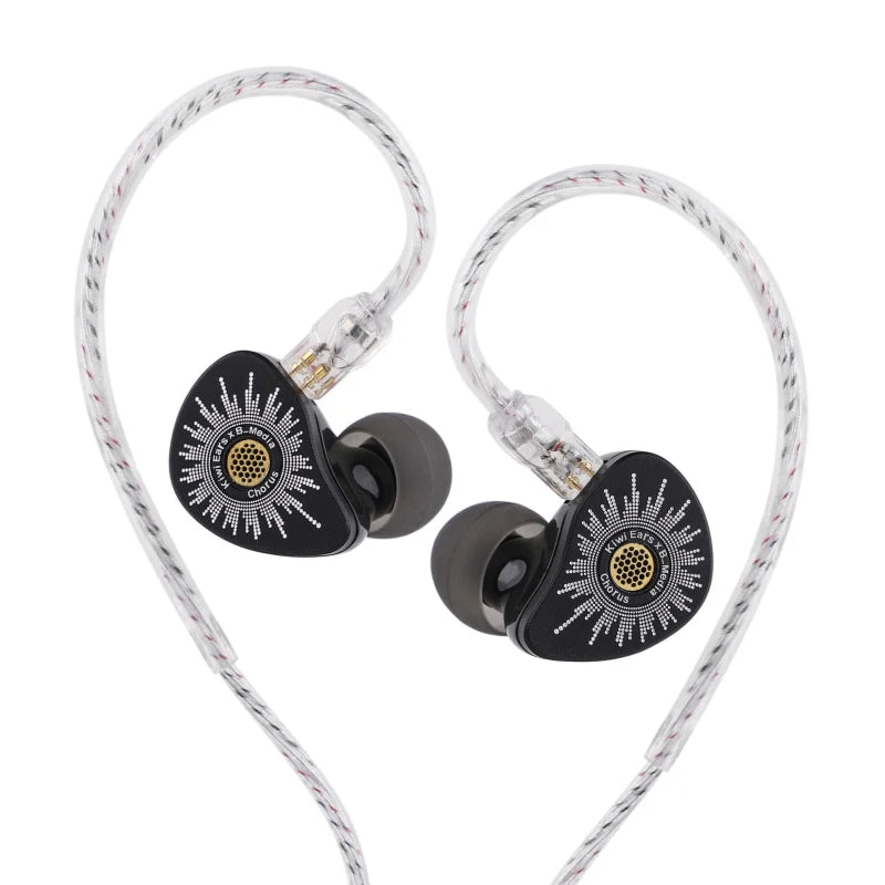 Kiwi Ears x B_Media: Chorus Single DLC dynamic-driver IEM earphone 3.5mm type-c mic