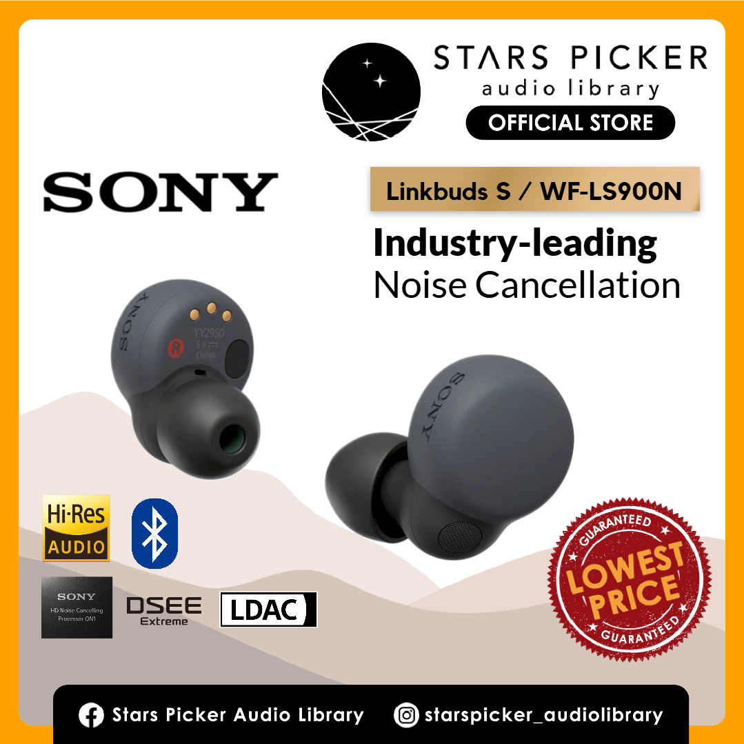 [FREE TNG RM100 REBATE] Sony Linkbuds S WF-LS900N - IPX4 LDAC Hi-Res Noise Cancellation TWS True Wireless Earphone Bluetooth IEM