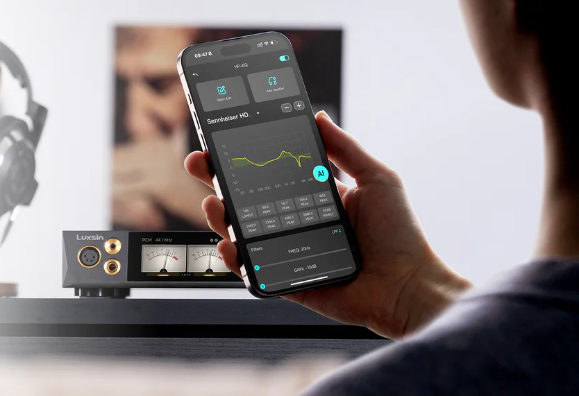 Luxsin X8 8*CS43198 DAC & Headphone Amplifier with World’s First AI-assisted EQ Tuning