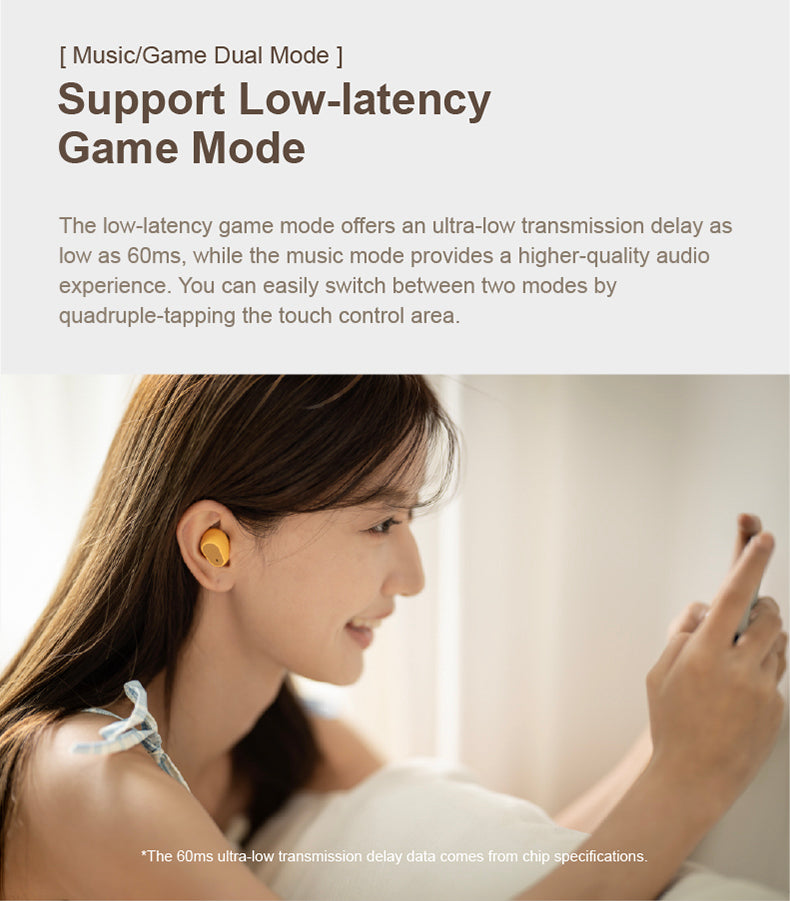 Moondrop Pudding - Wireless Noise Cancelling Earphones with 10 Band PEQ, Clear Calls, Low Latency Mode,