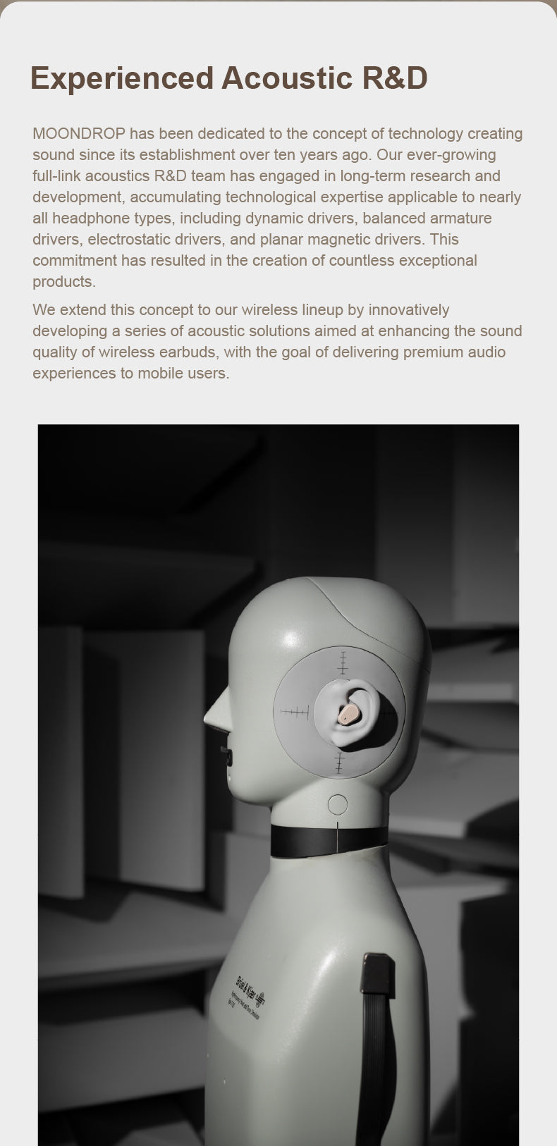 Moondrop Pudding - Wireless Noise Cancelling Earphones with 10 Band PEQ, Clear Calls, Low Latency Mode,