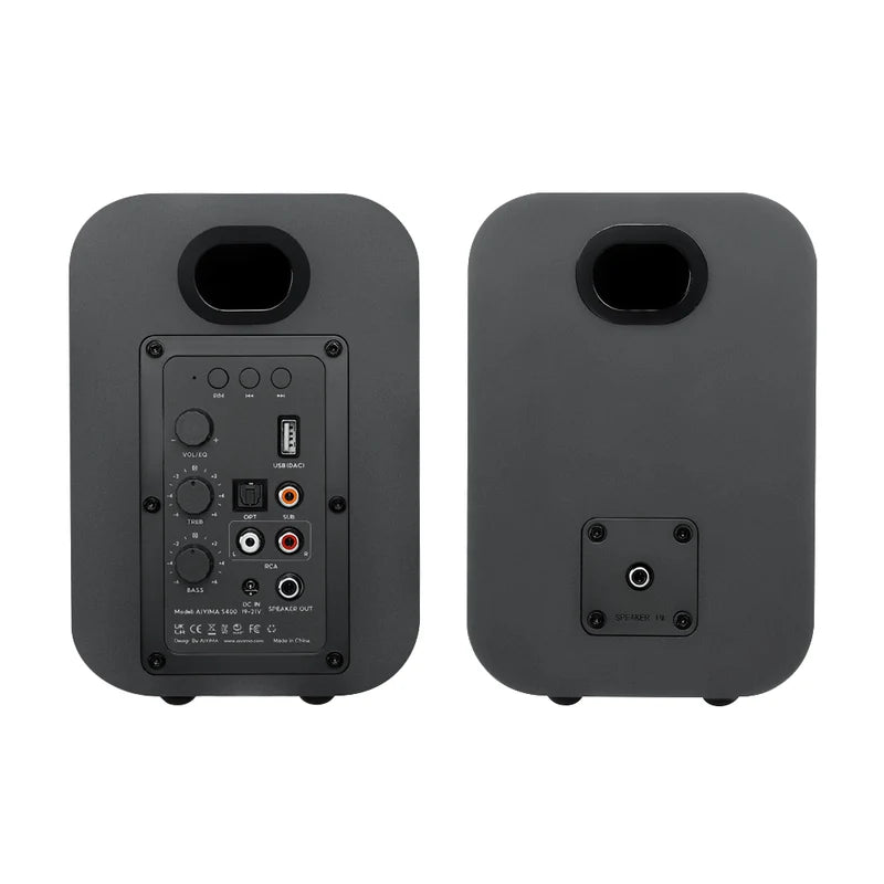 AIYIMA S400 Stereo Bookshelf Speakers PC bluetooth optical usb RCA