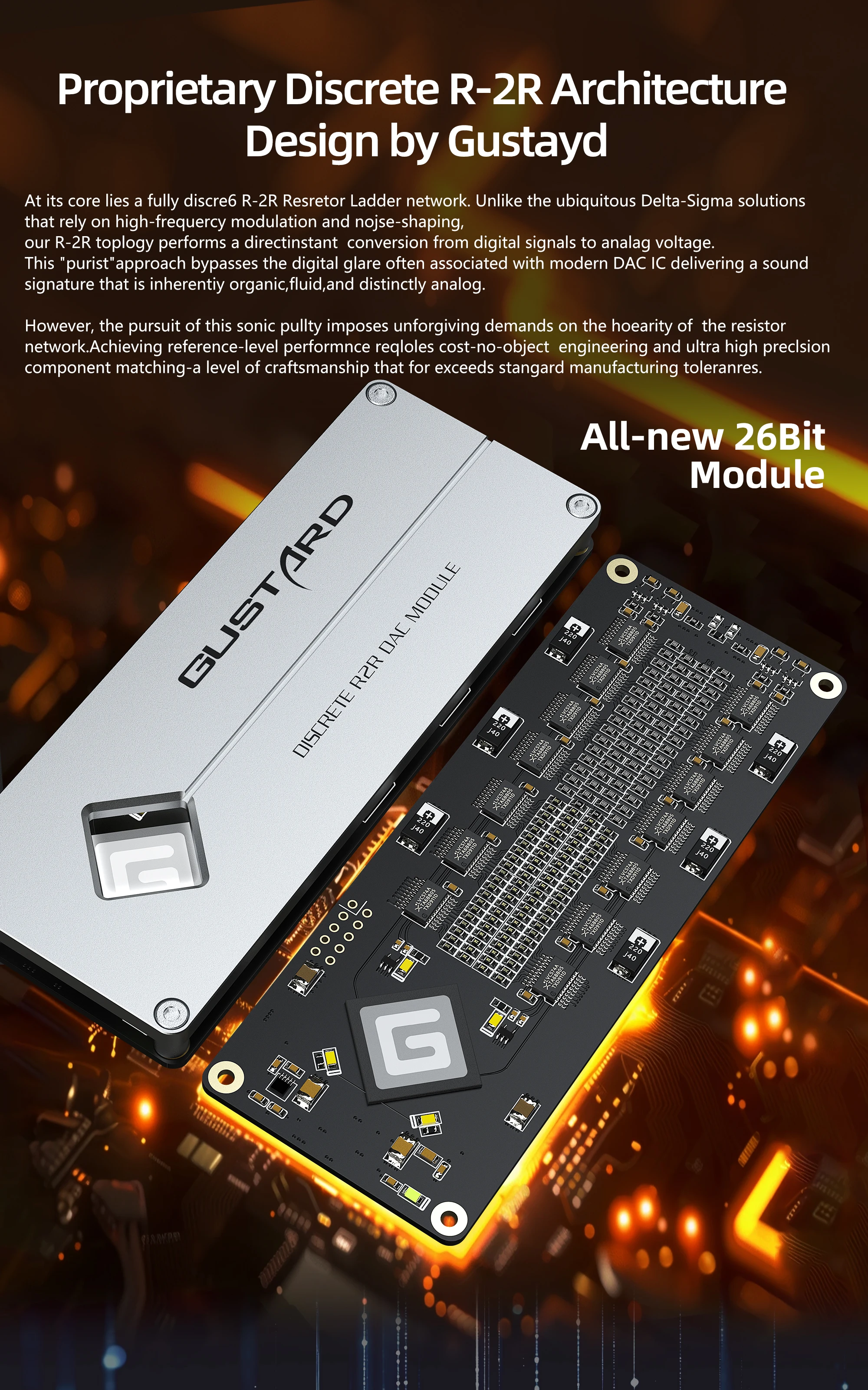 Gustard R26 Il Discrete R2R Network Streaming DAC