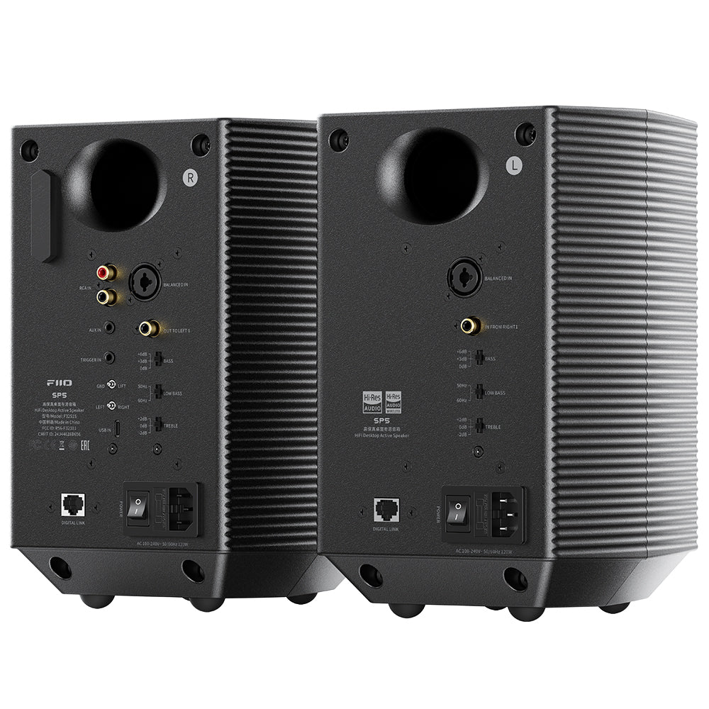 FiiO SP5 Flagship Bookshelf Active Speakers Dual 120W Independent Output
