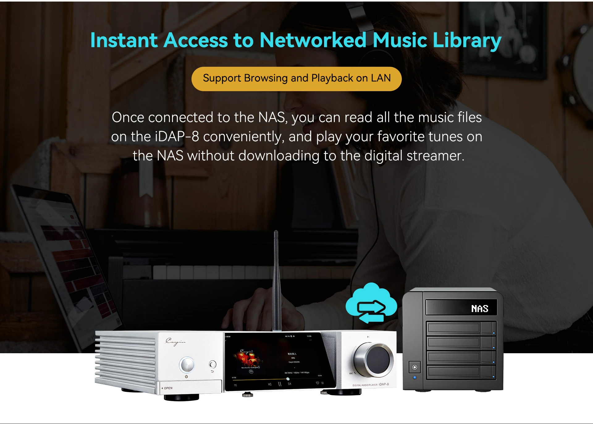 [PM best price] Cayin iDAP-8 - Desktop Network Music Streamer and Player