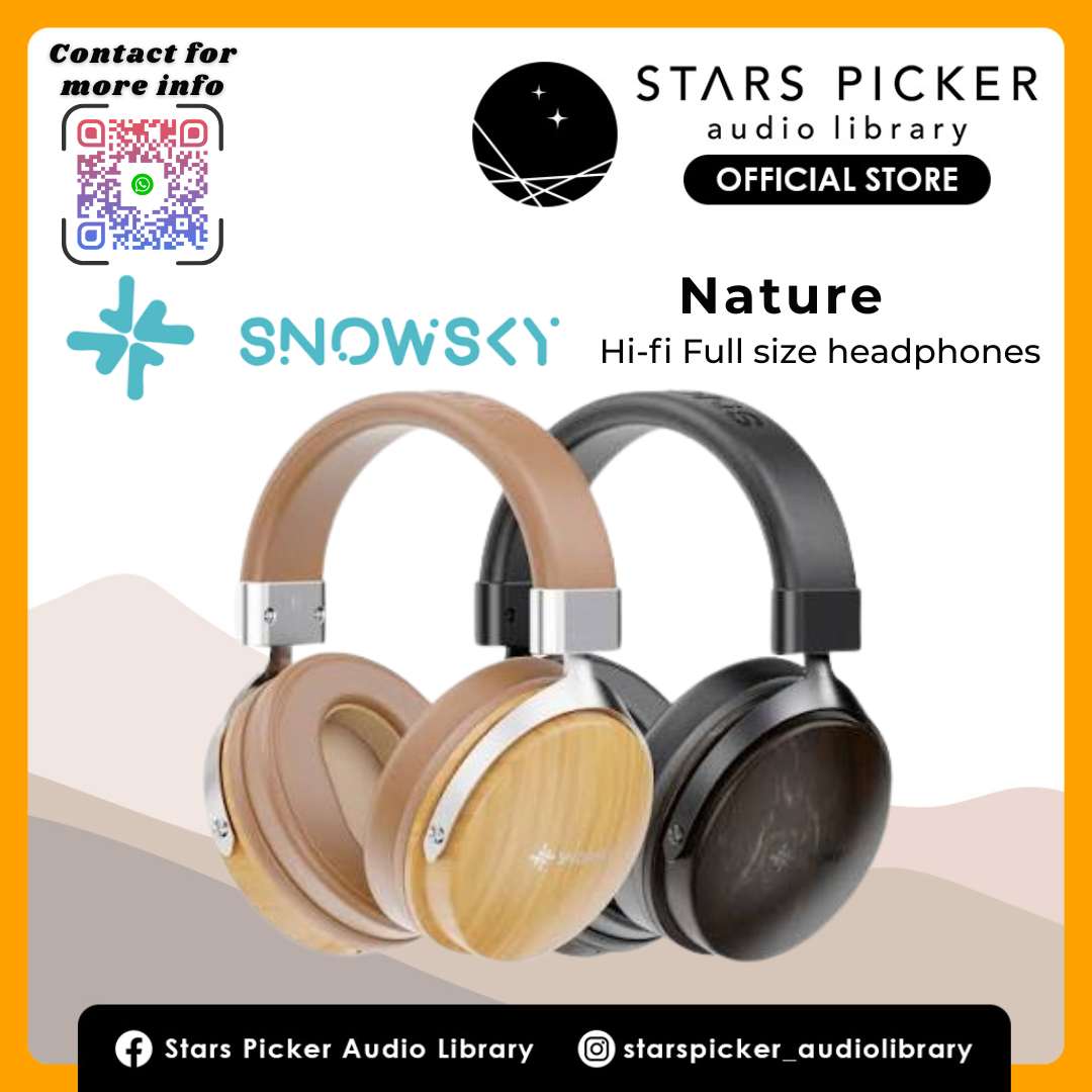 FiiO SNOWSKY NATURE Full-Size Closed-Back Hi-Fi Headphones wired