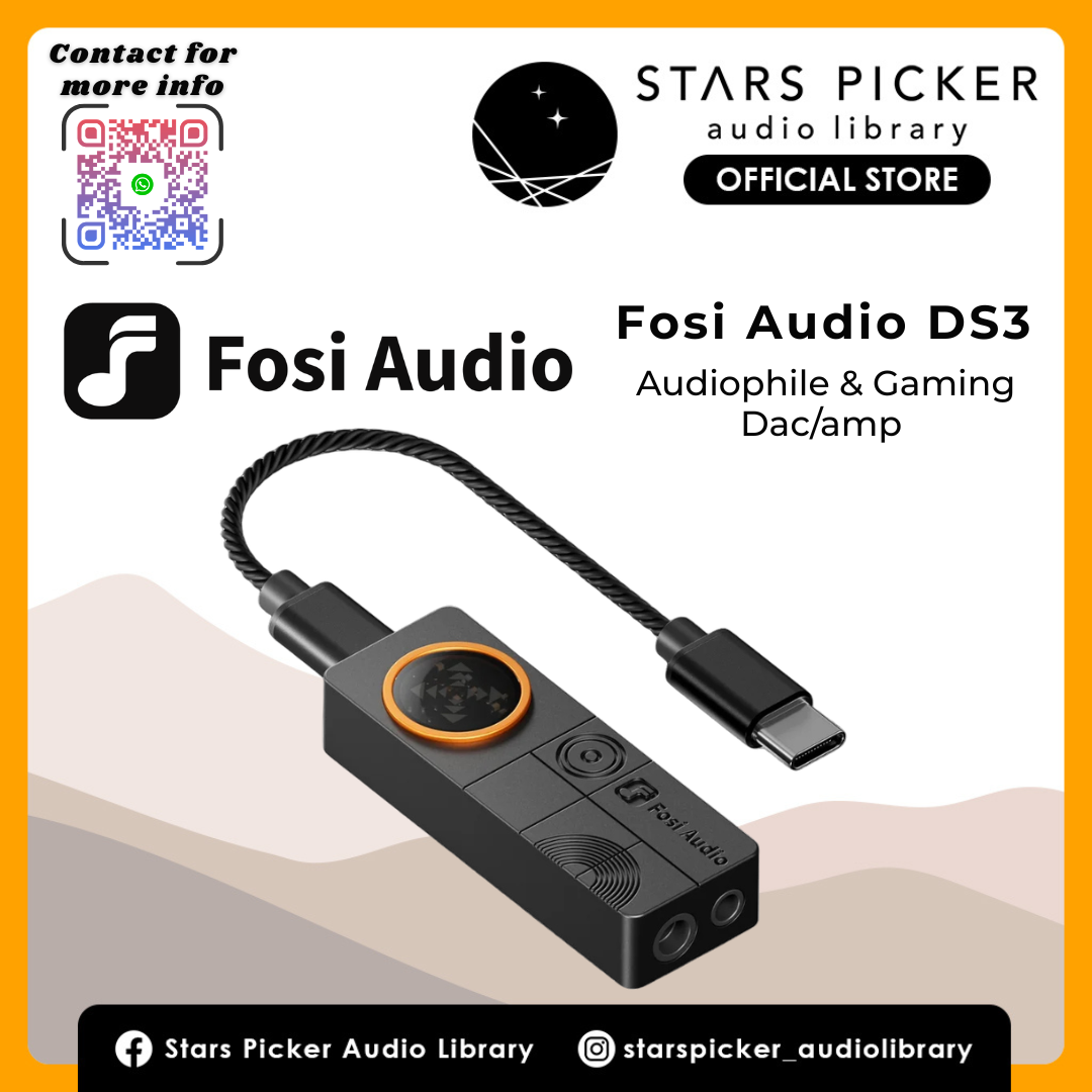 Fosi Audio DS3 DAC HIFI Gaming Amp XMOS XU316 DSD512 4.4mm Balanced 3.5mm