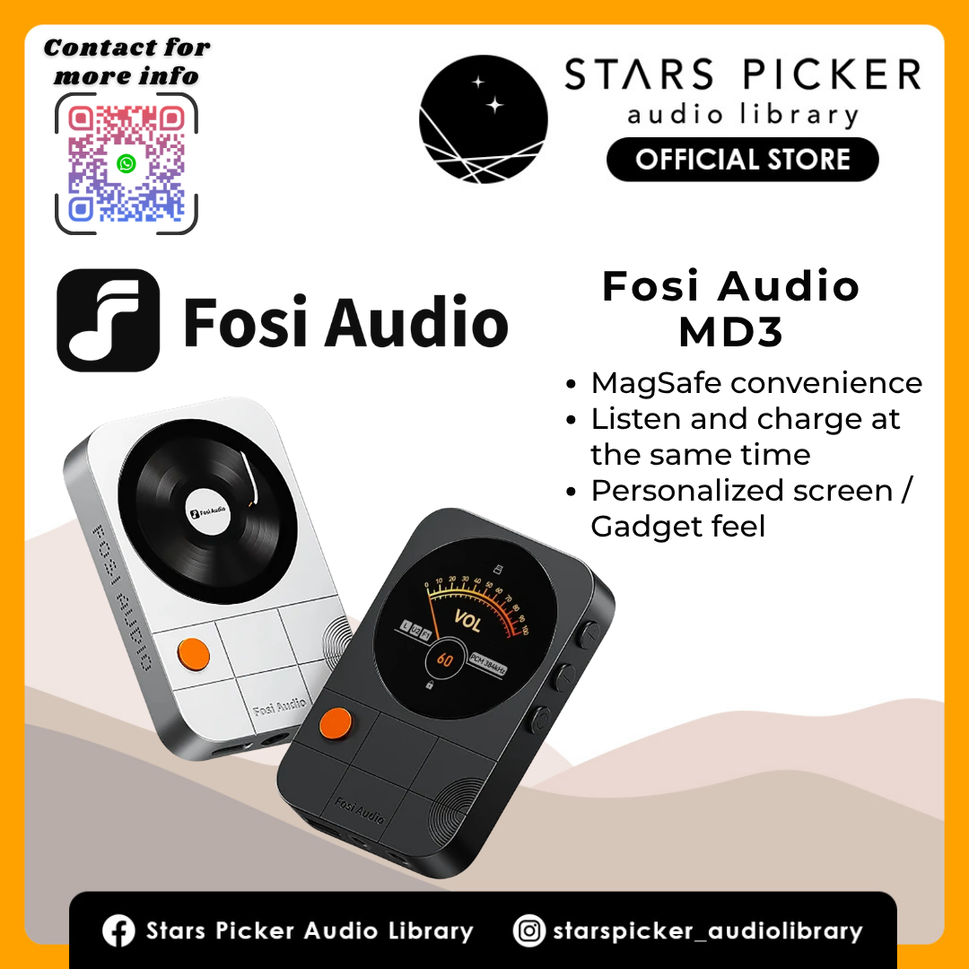 Fosi Audio MD3 MagDAC Magnetic Portable USB DAC and Headphone Amplifier