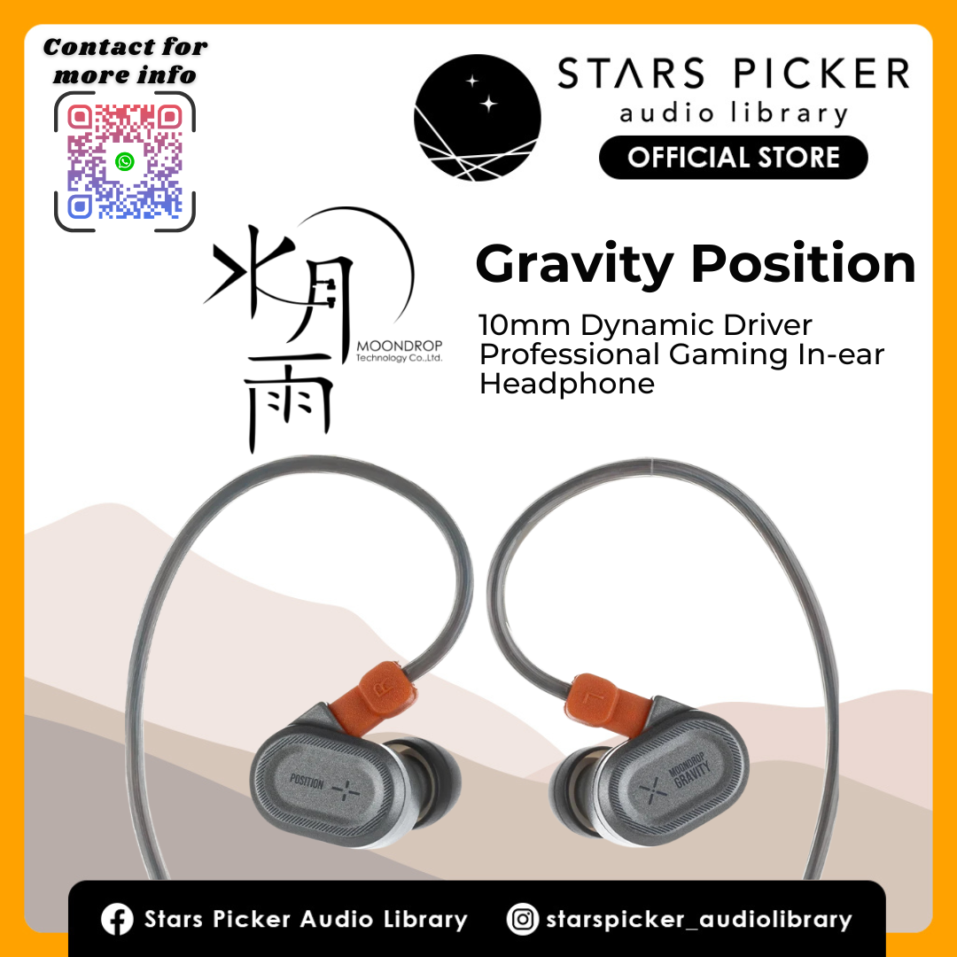 Moondrop: Gravity Position 10mm Dynamic Driver Professional Gaming In-Ear Monitors