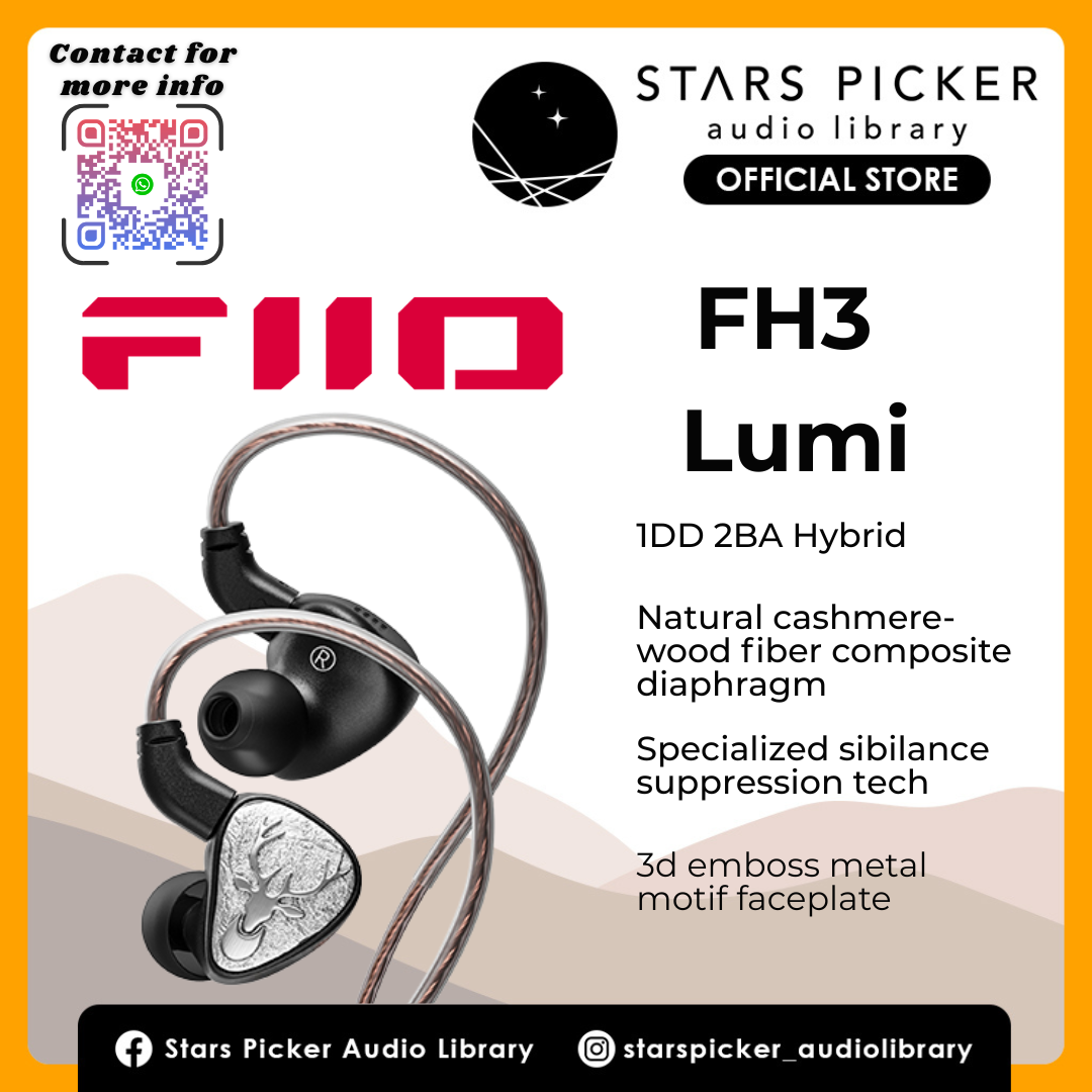 Fiio Snowsky FH3 Lumi | 1DD 2BA Hybrid IEMs FH3