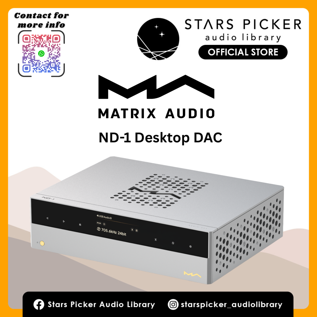 Matrix Audio ND-1 Flagship DAC with Dual AK4499EX & AK4191 and Dual Timbre Switching Function