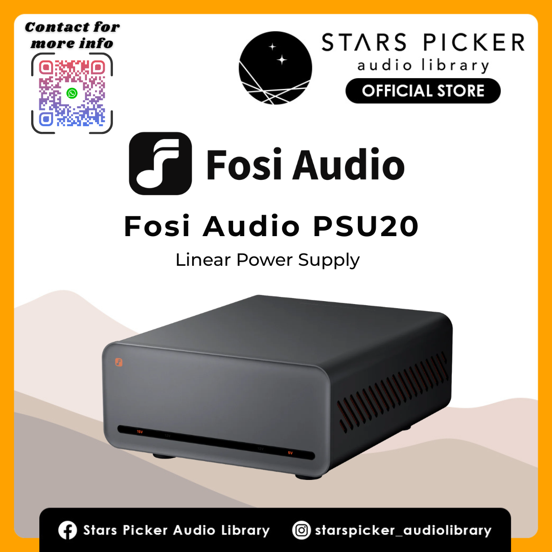 Fosi Audio PSU20 Linear Power Supply 5V 12V 15V hifi audiophile DC USB audio