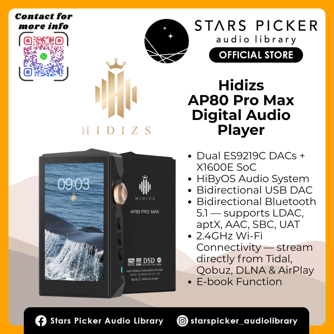 HIDIZS AP80 PRO MAX High-Resolution Streaming Music Player DAP MP3 music player bluetooth