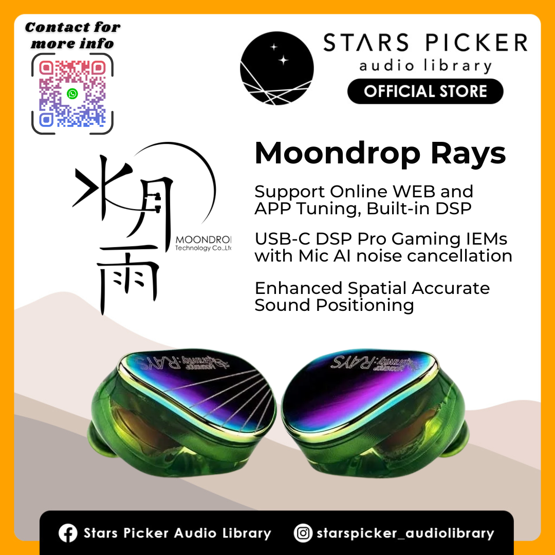 MOONDROP RAYS - Hybrid Driver Gaming IEM
