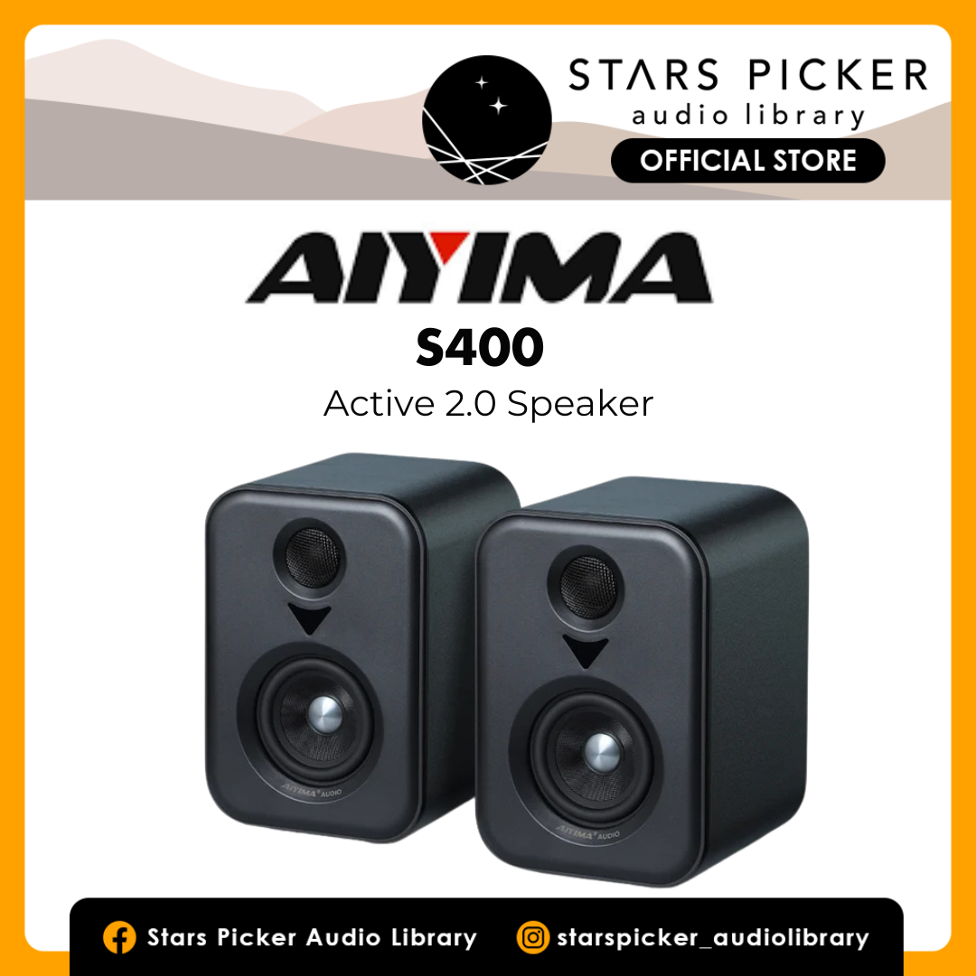 AIYIMA S400 Stereo Bookshelf Speakers PC bluetooth optical usb RCA