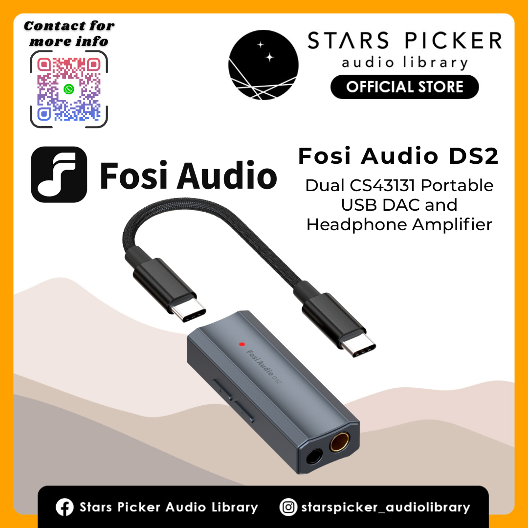 Fosi Audio DS2 Dual CS43131 Portable USB DAC and Headphone Amplifier