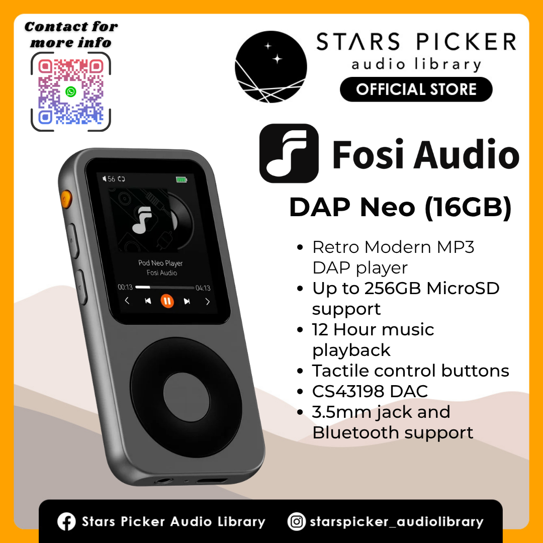 Fosi Audio DAP Neo (preorder) Modern Classic MP3 Audio Music Player