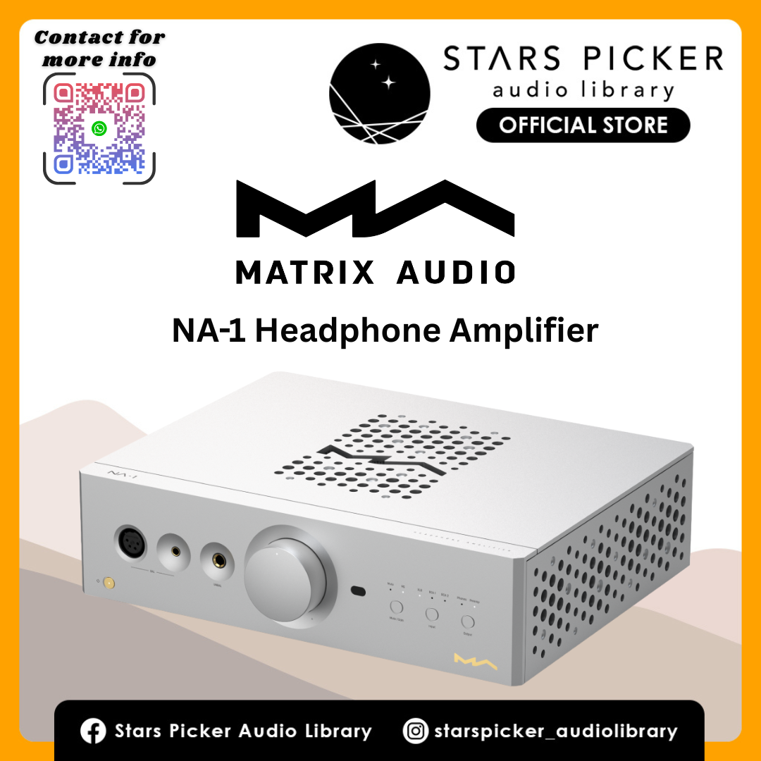 Matrix Audio NA-1 Fully Discrete Class-A Headphone Amplifier and Preamplifier | 18 Watt Headphone Out | ALPS