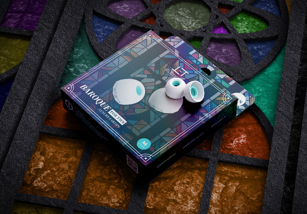 ELETECH Baroque TWS Replacement Eartips - HIFI Skin Friendly Silicon Upgrade Replacement Eartips