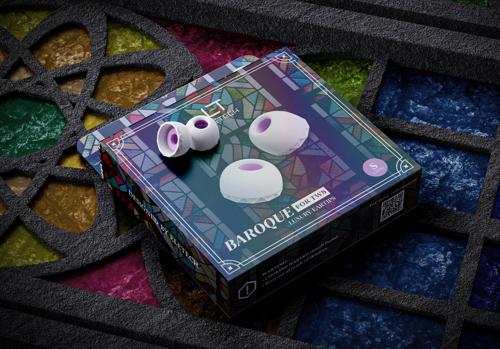 ELETECH Baroque TWS Replacement Eartips - HIFI Skin Friendly Silicon Upgrade Replacement Eartips