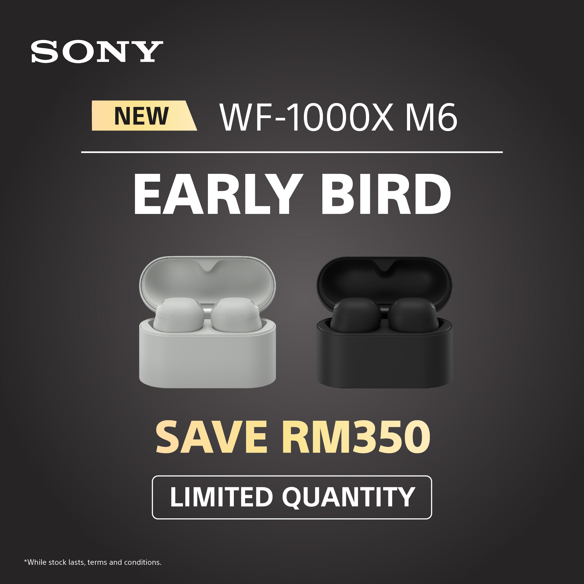 [READY STOCK] Sony WF-1000XM6 Truly Wireless Noise Cancelling Earphones Earbuds WF1000XM6
