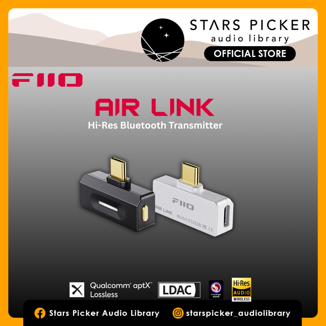 FiiO Air Link Type-C Bluetooth Transmitter BT6.0 for Mobile to Wireless Headphones LDAC AptX Adaptive