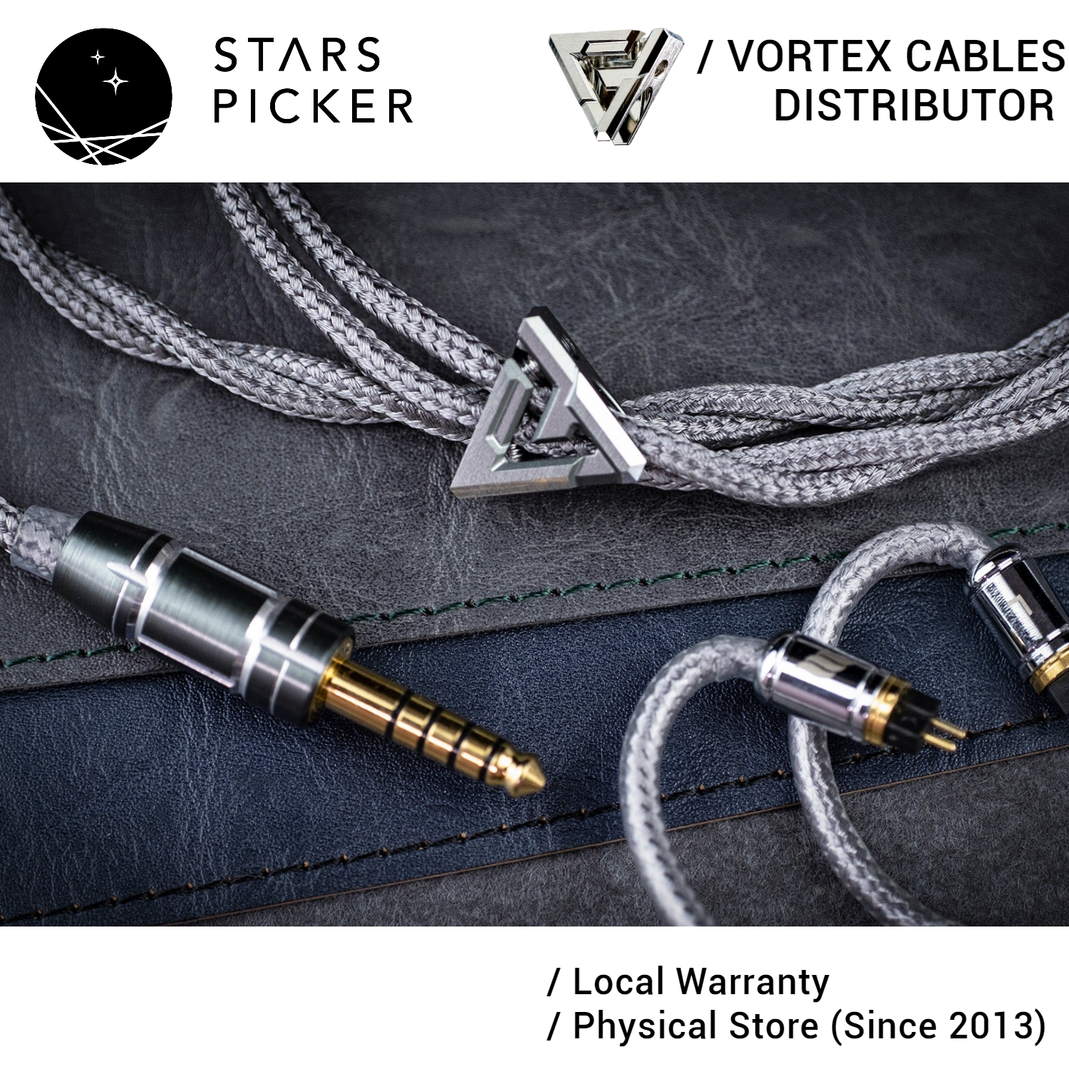 Vortex Alida IEM Cable Effect Audio ConX MMCX 2pin 0.78mm Audiophile Earphone Replacement Cable