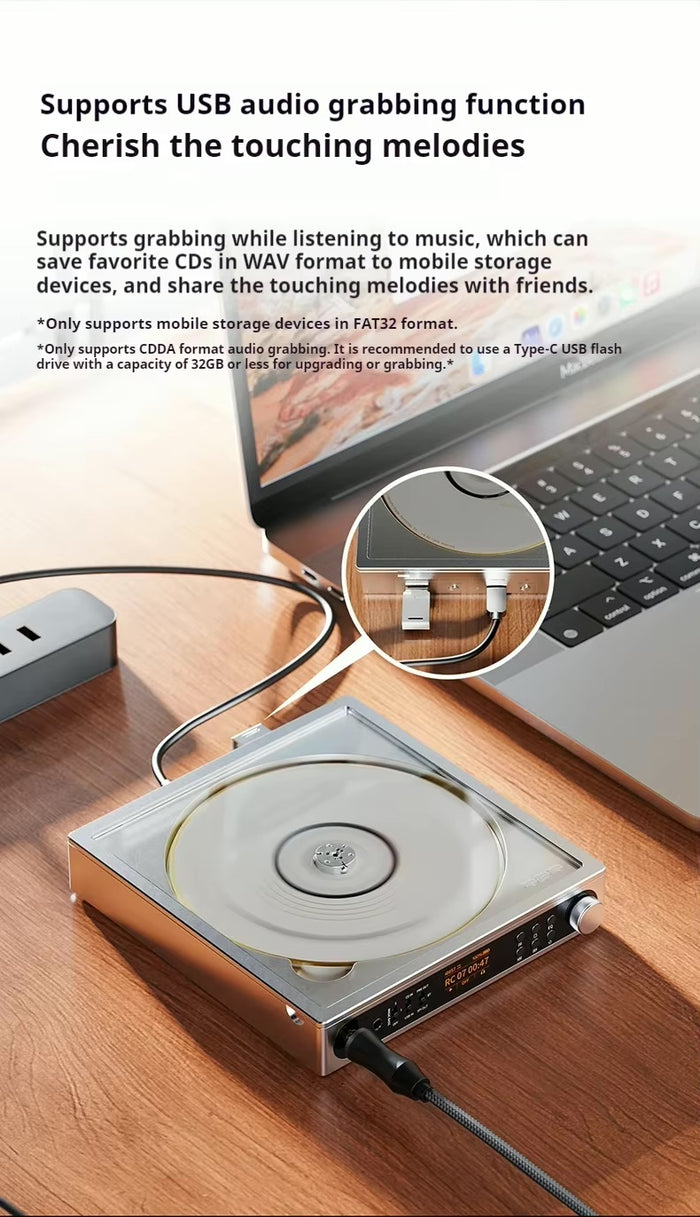 FiiO DM15 R2R Portable CD Player with True 24Bit R2R DAC, Bluetooth, CD Ripping