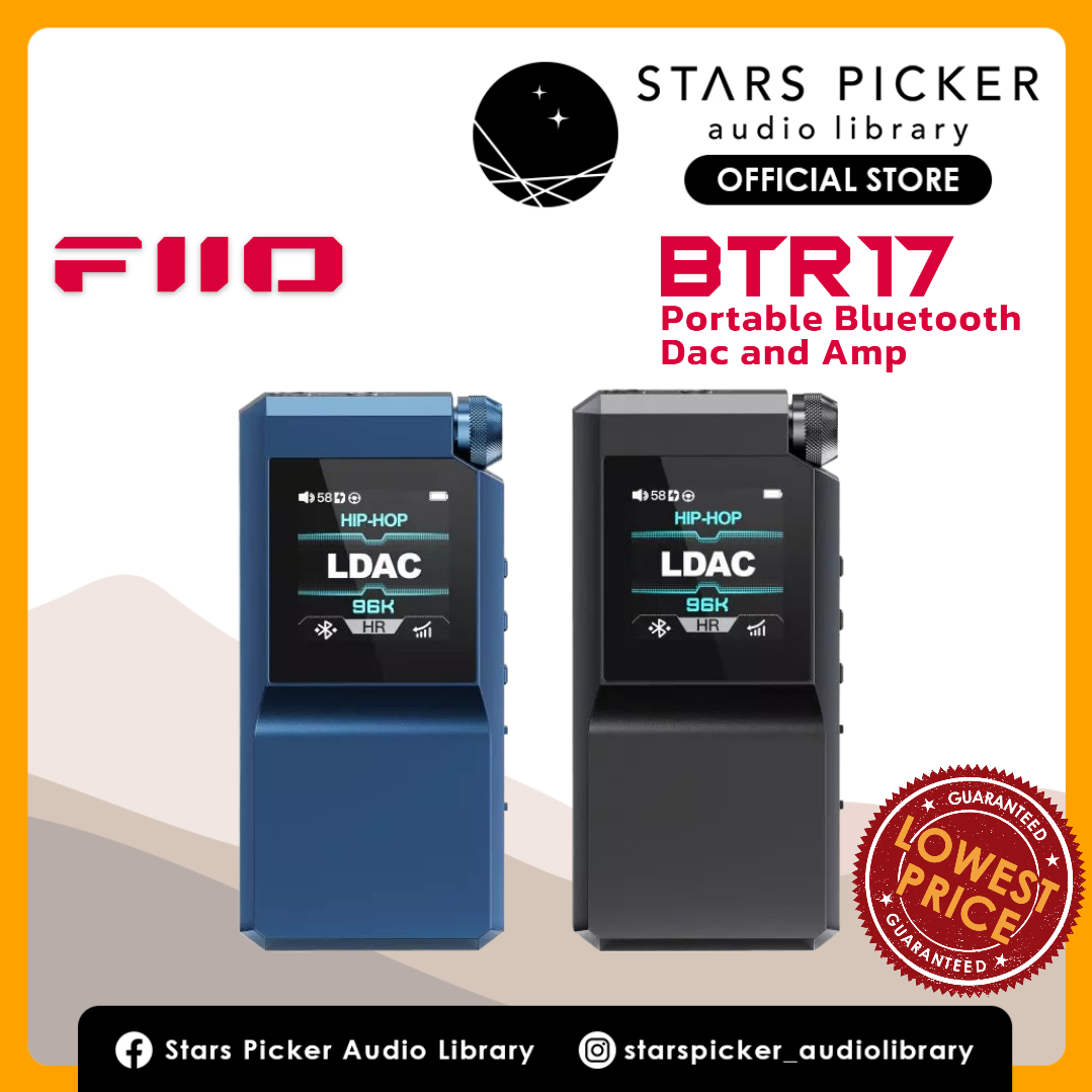 [PM BEST PRICE] Fiio BTR17 Flagship Portable Bluetooth Dac and Headphone Amplifier Dual ES9069Q2 DAC