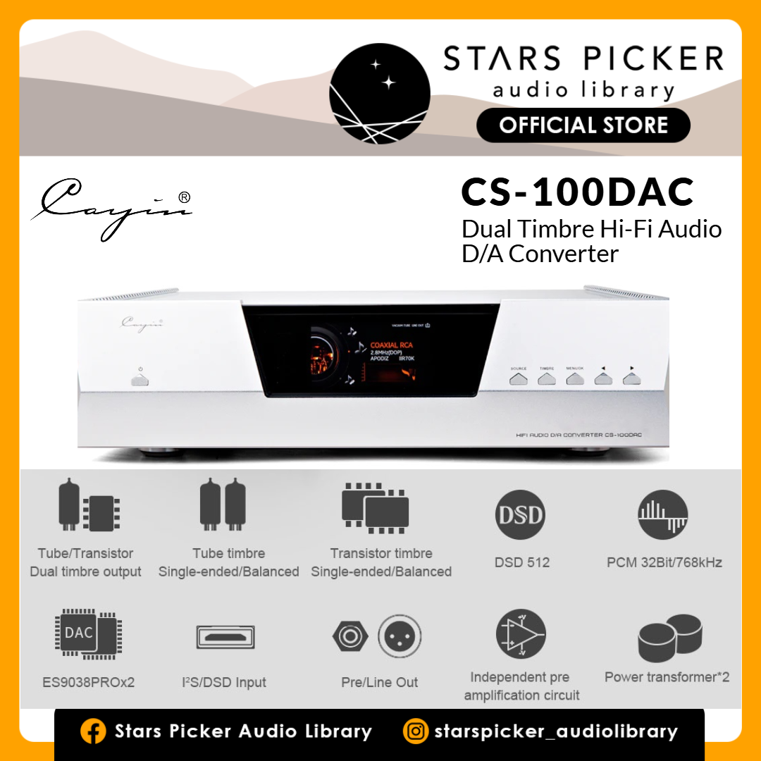 Cayin CS-100DAC [230V] - Dual Timbre Hi-Fi Audio D/A Converter