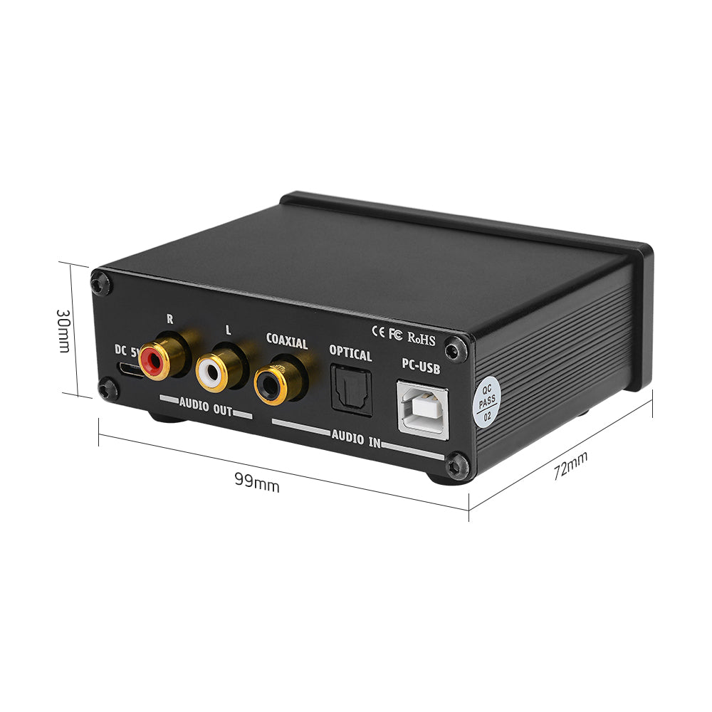 Aiyima DAC-A2 Headphone DAC AMP with Bass and Treble Adjustment Control