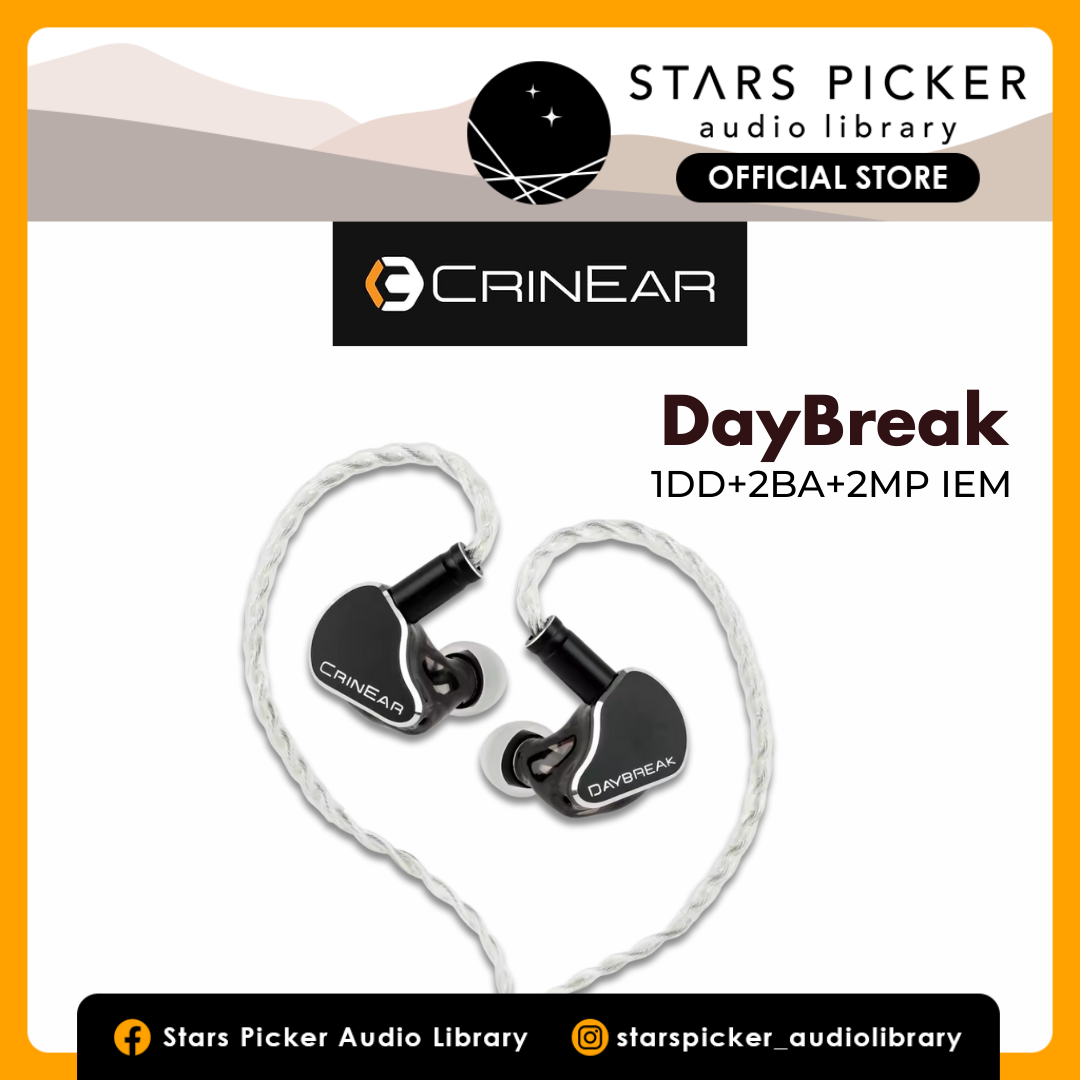 CrinEar Daybreak IEM - 1DD+2BA+2MP Earphones Tribrid In Ear Monitors